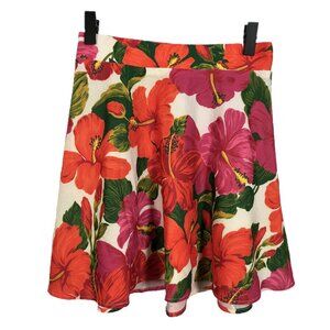 Show Me Your Mumu Camille Hibiscus Floral Mini Skirt Size Small
